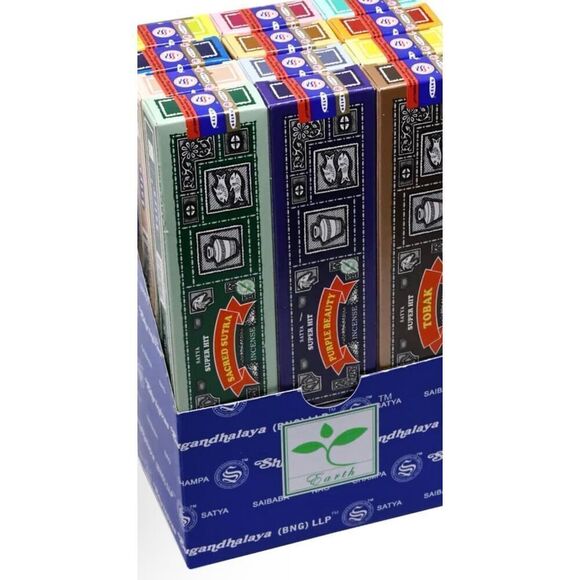 Earth Satya Super Hit Incense Sticks 15 GMS (Pack of 12) (Green Certified) India - Picture 4 of 5